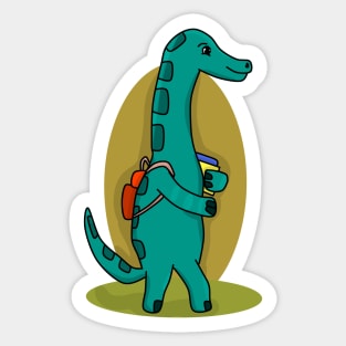 Back to school dino Sticker